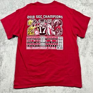 University of Alabama Crimson Tide SEC Champions 2018‎ Shirt Men's Size L RTR